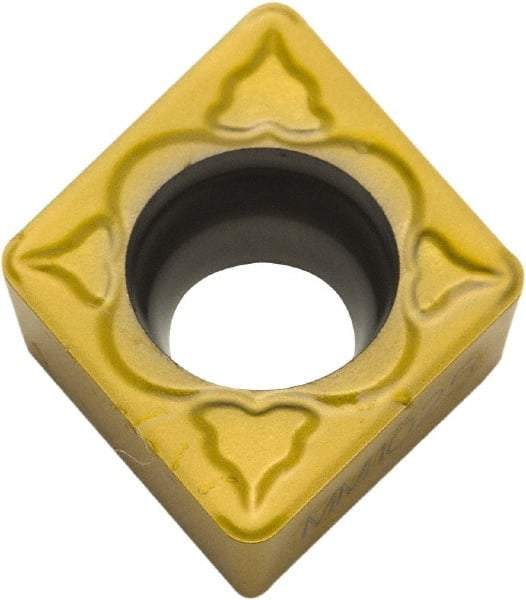 Parlec - CDCD050700 Polycrystalline Diamond (PCD) Boring Insert - Uncoated, 80° Diamond, 15° Relief Angle, 0.156" Inscr Circle, 0.04" Thick, 0.007" Corner Radius - Americas Industrial Supply