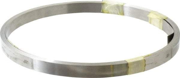 Starrett - 0.021 Inch Thick x 6.10 m Long x 1/2 Inch Wide, Feeler Stock Roll - Tempered Steel - Americas Industrial Supply
