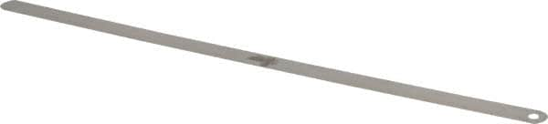 Starrett - 0.0025 Inch Thick x 1/2 Inch Wide x 12 Inch Leaf Length, Parallel Feeler Gage - Tempered Steel - Americas Industrial Supply