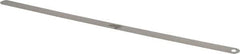 Starrett - 0.0025 Inch Thick x 1/2 Inch Wide x 12 Inch Leaf Length, Parallel Feeler Gage - Tempered Steel - Americas Industrial Supply