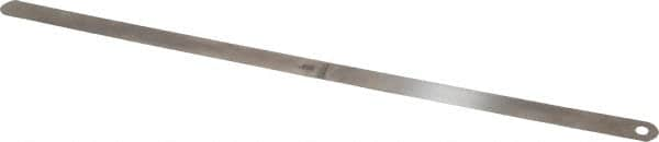 Starrett - 0.005 Inch Thick x 1/2 Inch Wide x 12 Inch Leaf Length, Parallel Feeler Gage - Tempered Steel - Americas Industrial Supply