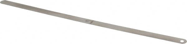 Starrett - 0.007 Inch Thick x 1/2 Inch Wide x 12 Inch Leaf Length, Parallel Feeler Gage - Tempered Steel - Americas Industrial Supply