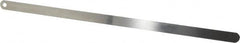 Starrett - 0.009 Inch Thick x 1/2 Inch Wide x 12 Inch Leaf Length, Parallel Feeler Gage - Tempered Steel - Americas Industrial Supply