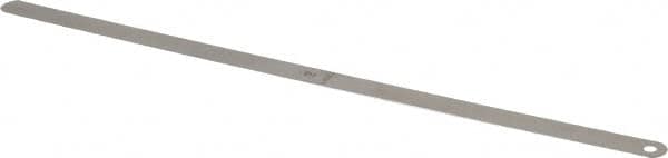 Starrett - 0.011 Inch Thick x 1/2 Inch Wide x 12 Inch Leaf Length, Parallel Feeler Gage - Tempered Steel - Americas Industrial Supply