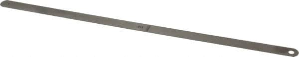 Starrett - 0.013 Inch Thick x 1/2 Inch Wide x 12 Inch Leaf Length, Parallel Feeler Gage - Tempered Steel - Americas Industrial Supply