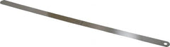 Starrett - 0.022 Inch Thick x 1/2 Inch Wide x 12 Inch Leaf Length, Parallel Feeler Gage - Tempered Steel - Americas Industrial Supply