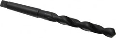 Interstate - 17mm, 2MT 118° Point High Speed Steel Taper Shank Drill Bit - Oxide Finish, 125mm Flute Length, 223mm OAL, Spiral Flute - Americas Industrial Supply