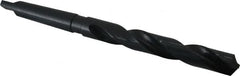 Interstate - 19mm, 2MT 118° Point High Speed Steel Taper Shank Drill Bit - Oxide Finish, 135mm Flute Length, 233mm OAL, Spiral Flute - Americas Industrial Supply