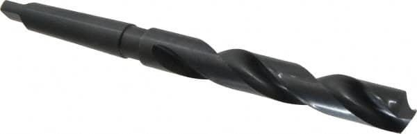 Interstate - 20mm, 2MT 118° Point High Speed Steel Taper Shank Drill Bit - Oxide Finish, 140mm Flute Length, 238mm OAL, Spiral Flute - Americas Industrial Supply