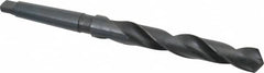 Interstate - 20.5mm, 2MT 118° Point High Speed Steel Taper Shank Drill Bit - Oxide Finish, 145mm Flute Length, 243mm OAL, Spiral Flute - Americas Industrial Supply