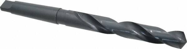 Interstate - 23.5mm, 3MT 118° Point High Speed Steel Taper Shank Drill Bit - Oxide Finish, 155mm Flute Length, 276mm OAL, Spiral Flute - Americas Industrial Supply