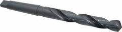 Interstate - 23.5mm, 3MT 118° Point High Speed Steel Taper Shank Drill Bit - Oxide Finish, 155mm Flute Length, 276mm OAL, Spiral Flute - Americas Industrial Supply