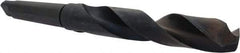 Interstate - 28.5mm, 3MT 118° Point High Speed Steel Taper Shank Drill Bit - Oxide Finish, 175mm Flute Length, 296mm OAL, Spiral Flute - Americas Industrial Supply