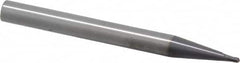 RobbJack - 1.5mm Diam, 1.5mm LOC, 2 Flute Solid Carbide Ball End Mill - AlTiN Finish, Single End, 63mm OAL, 6mm Shank Diam, Spiral Flute - Americas Industrial Supply