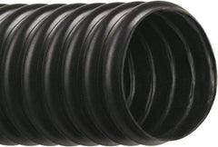 Hi-Tech Duravent - 3" ID, 28 Hg Vac Rating, 7 psi, Thermoplastic Vacuum & Duct Hose - 25' Long, Black, 2-3/4" Bend Radius, -40 to 250°F - Americas Industrial Supply