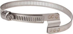 Hi-Tech Duravent - Stainless Steel Hose Clamp - 5/16" Wide x 0.02" Thick, 2" Hose, 1-1/4 to 2-5/8" Diam - Americas Industrial Supply