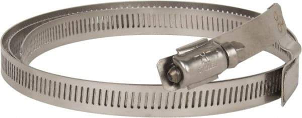 Hi-Tech Duravent - Stainless Steel Hose Clamp - 1/2" Wide x 0.02" Thick, 10" Hose, 9-1/4 to 10-5/8" Diam - Americas Industrial Supply