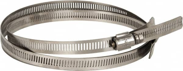 Hi-Tech Duravent - Stainless Steel Hose Clamp - 1/2" Wide x 0.02" Thick, 14" Hose, 13-1/4 to 14-3/4" Diam - Americas Industrial Supply