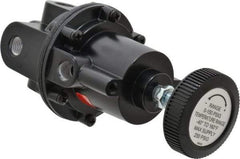 Parker - 1/4 NPT Port, 80 CFM, Aluminum Diaphragm Operated Regulator - 2 to 150 psi Range, 250 Max psi Supply Pressure, 1/4" Gauge Port Thread, 2.06" Wide x 4.35" High - Americas Industrial Supply