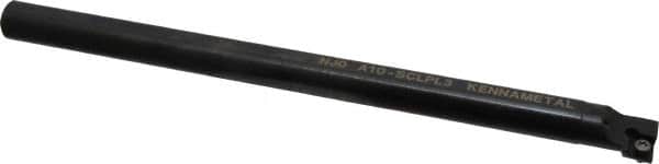 Kennametal - 19.56mm Min Bore Diam, 254mm OAL, 5/8" Shank Diam, A-SCLP Indexable Boring Bar - CP.. Insert, Screw Holding Method - Americas Industrial Supply