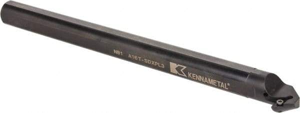 Kennametal - 33.02mm Min Bore Diam, 12" OAL, 1" Shank Diam, A-SDXP Indexable Boring Bar - DP.. Insert, Screw Holding Method - Americas Industrial Supply