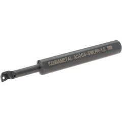 Kennametal - 6.6mm Min Bore Diam, 88.9mm OAL, 3/8" Shank Diam, A-SWLP Indexable Boring Bar - 1" Max Bore Depth, WP.. Insert, Screw Holding Method - Americas Industrial Supply