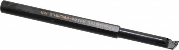 Kennametal - 10.54mm Min Bore Diam, 127mm OAL, 3/8" Shank Diam, A-SWLP Indexable Boring Bar - 1.63" Max Bore Depth, WP.. Insert, Screw Holding Method - Americas Industrial Supply