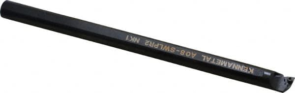 Kennametal - 15.24mm Min Bore Diam, 203.2mm OAL, 1/2" Shank Diam, A-SWLP Indexable Boring Bar - WP.. Insert, Screw Holding Method - Americas Industrial Supply