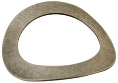 Made in USA - #0 Screw, 0.067" ID x 0.175" OD, Grade 300 Stainless Steel Single Wave Washer - 0.01" Thick, 0.04" Overall Height, 0.003" Deflection, 6.17 Lb at Deflection - Americas Industrial Supply