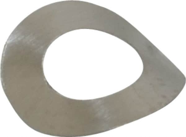 Made in USA - #5 Screw, 0.13" ID x 0.25" OD, Grade 300 Stainless Steel Single Wave Washer - 0.004" Thick, 0.055" Overall Height, 0.014" Deflection, 0.77 Lb at Deflection - Americas Industrial Supply