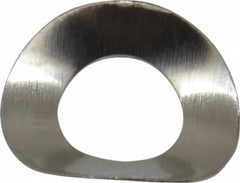Made in USA - #6 Screw, 0.143" ID x 0.275" OD, Grade 300 Stainless Steel Single Wave Washer - 0.005" Thick, 0.062" Overall Height, 0.014" Deflection - Americas Industrial Supply