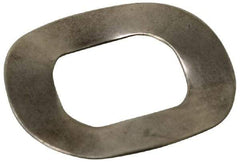 Value Collection - M16 Screw, 17mm ID x 30mm OD, Grade 18-8 Stainless Steel Wave Disc Spring - 1.6mm Thick, 7mm Overall Height - Americas Industrial Supply