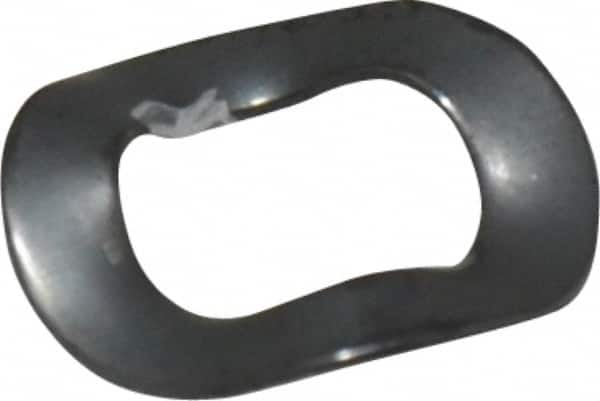 Made in USA - #10 Screw, 0.221" ID x 0.375" OD, Grade 1074-1095 Spring Steel Triple Wave Washer - 0.012" Thick, 0.047" Overall Height, 0.005" Deflection - Americas Industrial Supply
