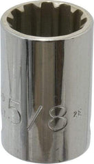 Proto - 3/8" Drive, 5/8" Socket, Spline Socket - 12 Points, 1-1/16" OAL - Americas Industrial Supply
