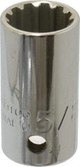Proto - 1/2" Drive, 5/8" Socket, Spline Socket - 12 Points, 1-9/16" OAL - Americas Industrial Supply