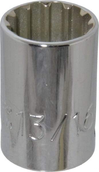 Proto - 1/2" Drive, 13/16" Socket, Spline Socket - 12 Points, 1-9/16" OAL - Americas Industrial Supply