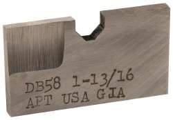 APT - 1-13/16 Inch Diameter, 3/16 Inch Thick, High Speed Steel Auxiliary Pilot Blade - Series D, DX15 Auxiliary Pilot Required - Americas Industrial Supply