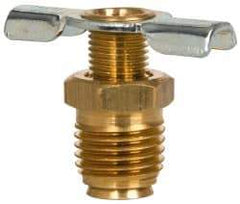 Eaton - Steel External Seat Drain Cock & Shutoff Valve - 1/4 Thread, 150 Max psi - Americas Industrial Supply