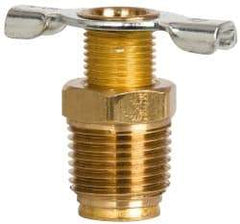 Eaton - Steel External Seat Drain Cock & Shutoff Valve - 3/8 Thread, 150 Max psi - Americas Industrial Supply