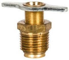 Eaton - Steel External Seat Drain Cock & Shutoff Valve - 1/2 Thread, 150 Max psi - Americas Industrial Supply