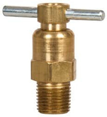 Eaton - Steel Internal Seat Drain Cock & Shutoff Valve - 1/8 Thread, 150 Max psi - Americas Industrial Supply