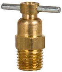 Eaton - Steel Internal Seat Drain Cock & Shutoff Valve - 1/4 Thread, 150 Max psi - Americas Industrial Supply