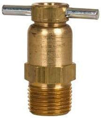 Eaton - Steel Internal Seat Drain Cock & Shutoff Valve - 3/8 Thread, 150 Max psi - Americas Industrial Supply