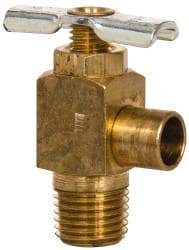 Eaton - Steel Angle Bib Drain Drain Cock & Shutoff Valve - 1/4 Thread, 150 Max psi - Americas Industrial Supply