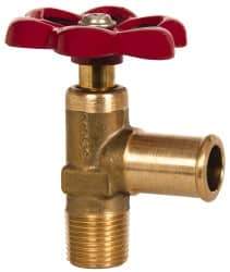 Eaton - 5/8" Pipe, Steel Shutoff Drain Cock & Shutoff Valve - 3/8 Thread, 150 Max psi - Americas Industrial Supply