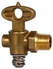 Eaton - Steel Drain Cock & Shutoff Valve - 1/4 Thread, 30 Max psi - Americas Industrial Supply