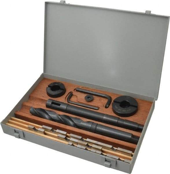 APT - 1-1/4 to 3" Blade Diam, 1" Pilot Diam, 1" Twist Drill Diam, Pilot Holder, Blade & Drill Kit - High Speed Steel Blade, MT3 Morse Taper Pilot Holder Shank, MT3 Morse Taper Drill Shank, Series E - Americas Industrial Supply