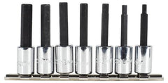 Proto - 7 Piece 3/8" Drive Metric Hex Bit Socket Set - 4 to 10mm Hex - Americas Industrial Supply
