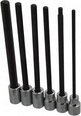 Proto - 6 Piece 3/8" Drive Metric Hex Bit Socket Set - 4 to 10mm Hex - Americas Industrial Supply
