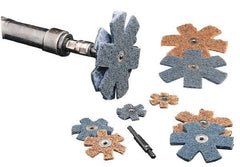 3M - 4-1/2" Diam Nonwoven Sanding Star - Coarse Grade, Eyelet, 18,000 RPM - Americas Industrial Supply